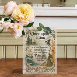 Once Upon A Time Book Vase, Officially Licensed Throne Of Glass Gift, Sarah J. Maas Quote, Aelin Celaena Sardothien Bookish Vase - thumbnail 2