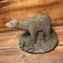 Stone Garden Polar Bear Statue Ornament - thumbnail 2