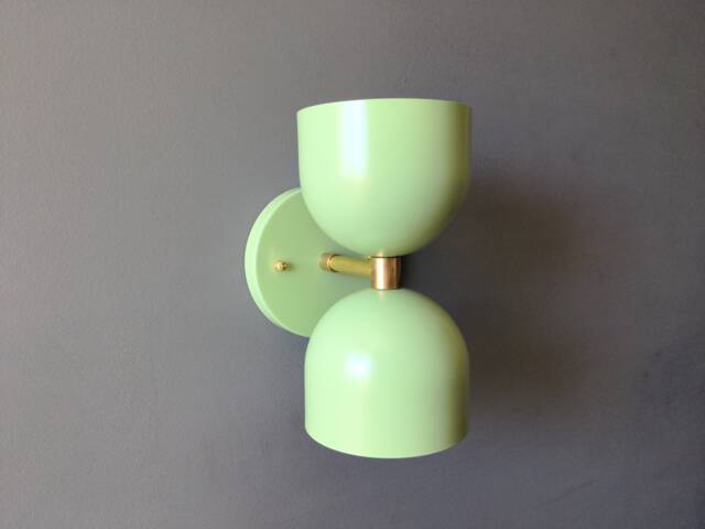 Modern Bowtie Wall Sconce Twin Shade Kitchen Light Bedroom Bathroom Hallway Ul - image 1