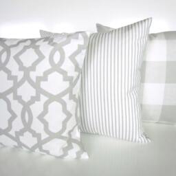 Gray Pillow Cover French Grey Throw Pillows Buffalo Check Pillow Covers Plaid Checked Home - thumbnail 3