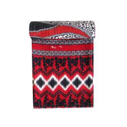 Vintage Kantha Quilt Reversible Cotton Throw - 56x80 Inch - thumbnail 1