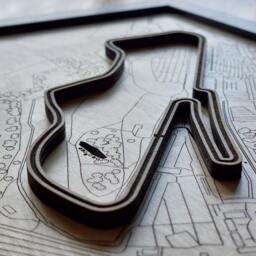 Donington Park Gp Wall Art Laser Engraved Wood, Btcc Gift - thumbnail 2