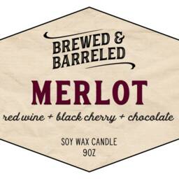 Merlot - Wine-Themed Soy Wax Candle 9Oz Jar - thumbnail 4