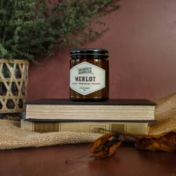 Merlot - Wine-Themed Soy Wax Candle 9Oz Jar - thumbnail 3