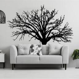 Tree Sticker Decal - Wall Birch Art Vinyl Nursery Stickers Nature Botanical Trees Decals Forest Decor Natural Big Winter Peel & Stick