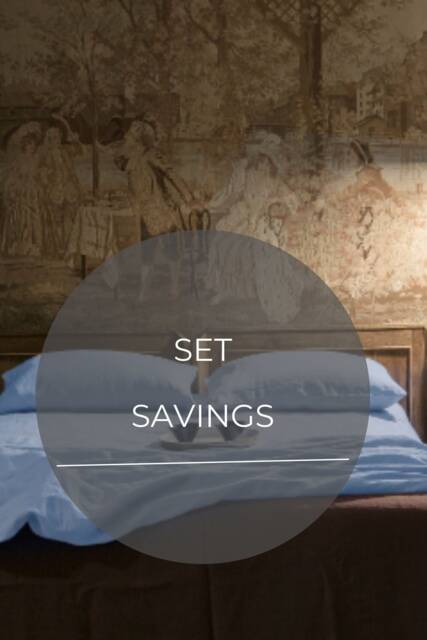 Pastel Blue Linen Bedding Set Queen King Duvet Cover, Pillow Cases - image 1