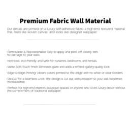 Wall Decals, Retro Rainbow Peel & Stick Fabric Decal - thumbnail 3