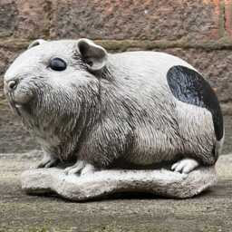 Cement Guinea Pig Statue Concrete Pet Figurine Memorial Decor Outdoor Garden Sculpture Animal Pig - thumbnail 2