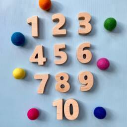 Wooden Number Set Montessori Math Toy For Toddlers - thumbnail 1