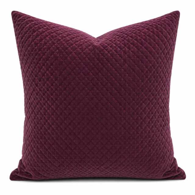 Home Decorplum Velvet Pillow Cover - Purple Pillow Plum Decorative More Sizes Maroon - image 1
