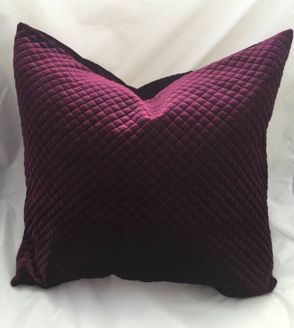 Home Decorplum Velvet Pillow Cover - Purple Pillow Plum Decorative More Sizes Maroon - image 1