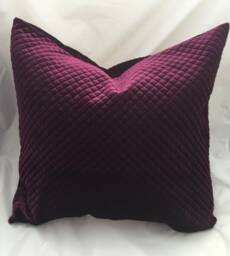 Home Decorplum Velvet Pillow Cover - Purple Pillow Plum Decorative More Sizes Maroon - thumbnail 1