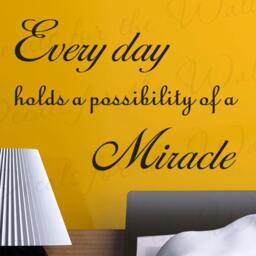 Every Day Holds Possibility Miracle Inspirational Home Religious God Bible Wall Decal Art Vinyl Lettering Quote Sticker Decoration Decor R31 - thumbnail 2