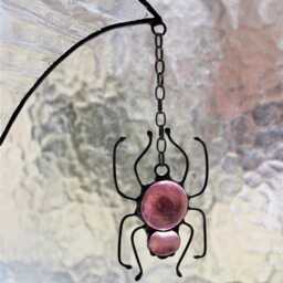 Halloween Stained Glass Spider Web Cobweb Net Suncatcher Home House Decor Window Wall Hangings Cling Gift - thumbnail 4