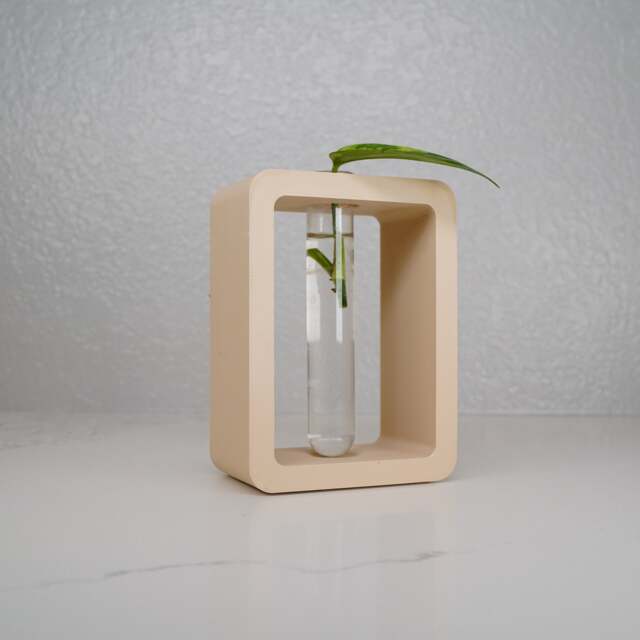 Rectangle Propagation Station, 3D Printed Glass Tube Holder, Hydroponic Grow Stands - image 1