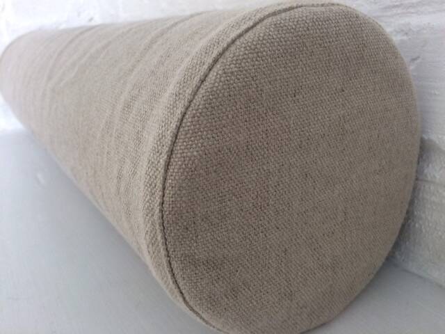 Bolster Linen Pillowcase - Daybed Couch Sofa Bolster Cover Made Of Heavy Weight With A Hidden Zipper Closure - image 1