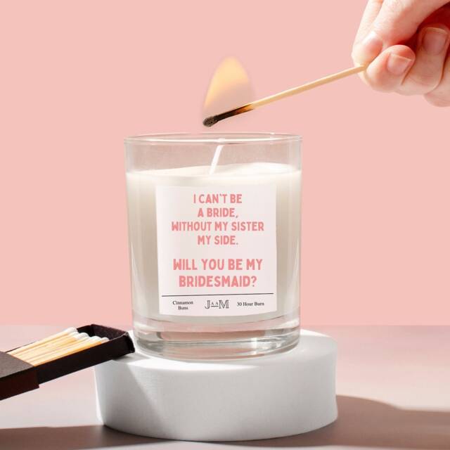 Bridesmaid.bridesmaid Proposal. Going To Be A Bridesmaid. Candle. Sister Bridesmaid - image 1