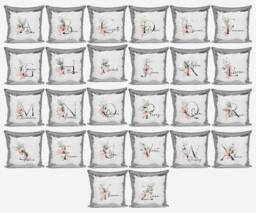 Personalised Gentle Botanical Blush Shiny Sparkly Sequin Silver Magic Cushion Cover With Pillow Children Kids Boys Girls