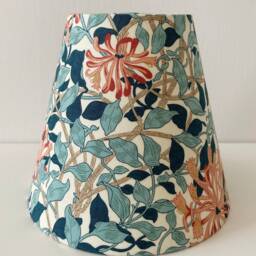 William Morris Honeysuckle Candle Clip Lampshade - thumbnail 3