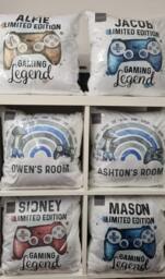 Personalised Gamer Girl Cushion - Limited Edition Gaming Controller Bedroom Decor - thumbnail 4