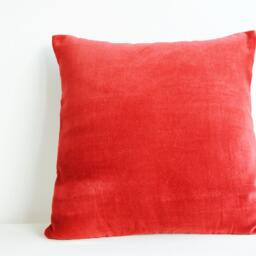 Set Of 2 , Christmas Red Velvet Pillows Cushion Cover Decor Pillow Throw - thumbnail 2