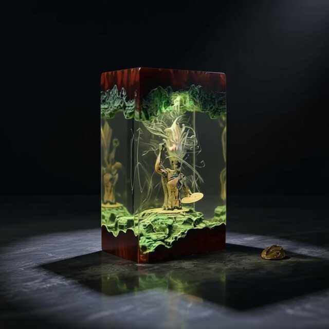 The Paintress Resin Lamp - Clair Obscur Expedition 33 Led Art Handmade Figure Light Gamer Room Decor Collector Gift - image 1