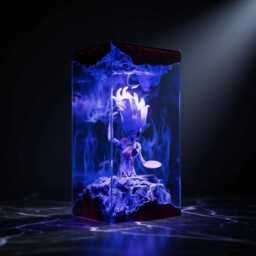 The Paintress Resin Lamp - Clair Obscur Expedition 33 Led Art Handmade Figure Light Gamer Room Decor Collector Gift - thumbnail 2
