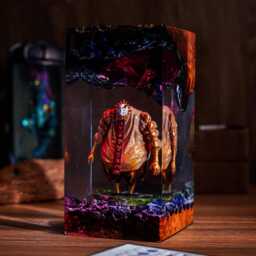 The Paintress Resin Lamp - Clair Obscur Expedition 33 Led Art Handmade Figure Light Gamer Room Decor Collector Gift - thumbnail 4
