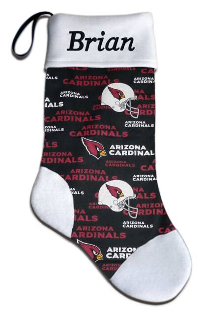 Personalized Nfl Arizona Cardinals Football Christmas Stocking Holiday Gift