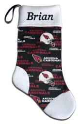 Personalized Nfl Arizona Cardinals Football Christmas Stocking Holiday Gift