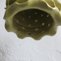Ceramic Stoneware Cylindrical Hanging Lamp - thumbnail 4
