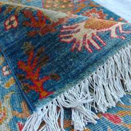 Handcrafted Wool Pictorial Rug Afghan Artistic Rug - 4.8x3.2 Ft - thumbnail 4