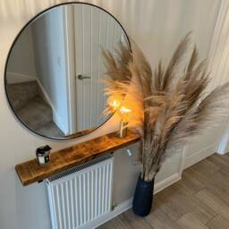 Rustic Radiator Shelf Solid Wood/Handmade Hallway Table Cover