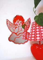 Cherub Mirror - Red