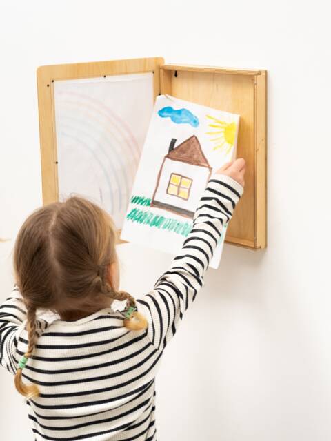 Changeable Art Frames, Kids Artwork Frame, Display Baby Drawing Frame Picture For Children, Storages - image 1