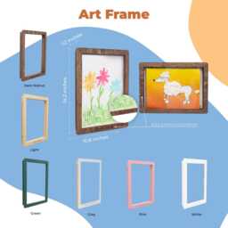 Changeable Art Frames, Kids Artwork Frame, Display Baby Drawing Frame Picture For Children, Storages - thumbnail 3