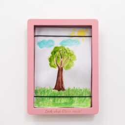 Changeable Art Frames, Kids Artwork Frame, Display Baby Drawing Frame Picture For Children, Storages - thumbnail 4