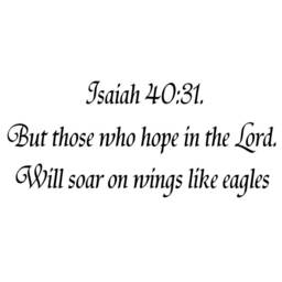 Catholic Faith Stickers Bible Verse Scripture Wall Decal - But Those Who Hope in The Lord Isaiah 4031 Vinyl Lettering - Vwaq - thumbnail 2