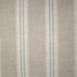 Kate Forman Duck Egg Stripe Cushion Cover - UK Designer Natural Linen Ticking 16 X - thumbnail 2