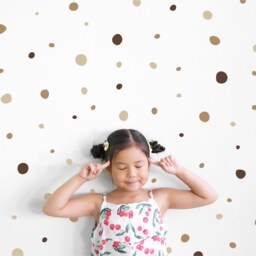 Hand Drawn Polka Dots - Vinyl Wall Decals 3 Colours Irregular Spots Stickers Sets Of 321 Baby Boys Girls Nursery Kids Room D??cor - thumbnail 2