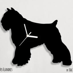 Bouvier Des Flandres Dog - Wall Clock Silhouette - thumbnail 2