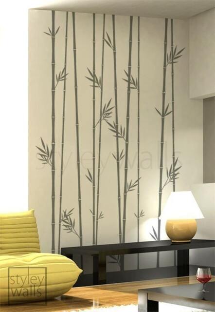 Bamboo Wall Decal, Stalks Bamboos Sticker For Living Room, Decor, Tree Decal Decor - image 1