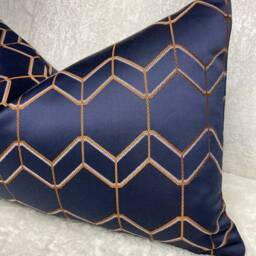 "Geometric Lumbar Cushion Cover 12 X 20 " - thumbnail 4