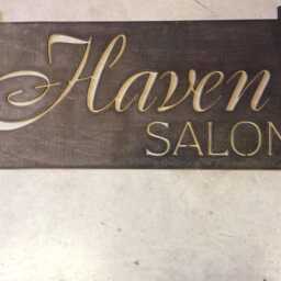 Custom Metal Sign Salon Business Address Plaque Personalized Name Bronze Wall Art Hanging Outdoor Entrance Marker Industrial Home Office - thumbnail 3