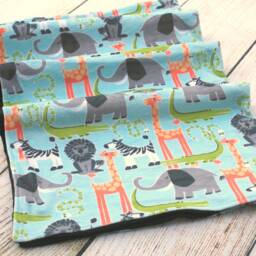 Jungle Animal Minky Baby Blanket - Shower Gift New Gender Neutral Soft Lovey Nursery Keepsake - thumbnail 4