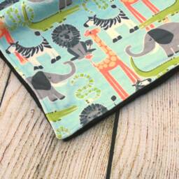 Jungle Animal Minky Baby Blanket - Shower Gift New Gender Neutral Soft Lovey Nursery Keepsake - thumbnail 3
