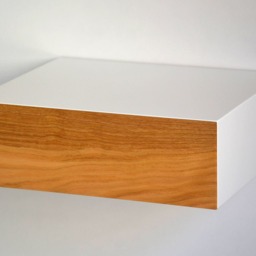 Minimalist Floating Nightstand With Cherry Drawer - 3 Sizes Single Or Double - thumbnail 3