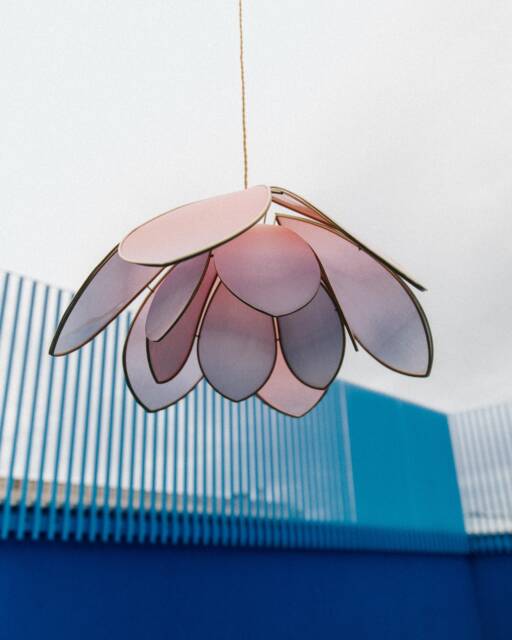 Double Flower Pendant Light - Indian Summer - image 1