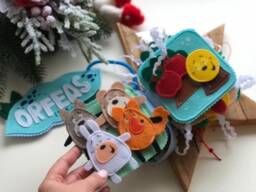 Personalised Felt Quiet Book From 1 Year To 2 Years, Educational Book, Felt Busy Baby Activity Quiet Activity Toys - thumbnail 1