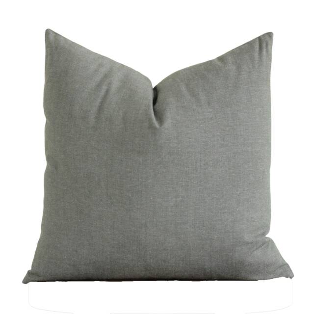 Green Pillow Cover - Olive Throw Solid Accent Holiday Lumbar Jameson - image 1